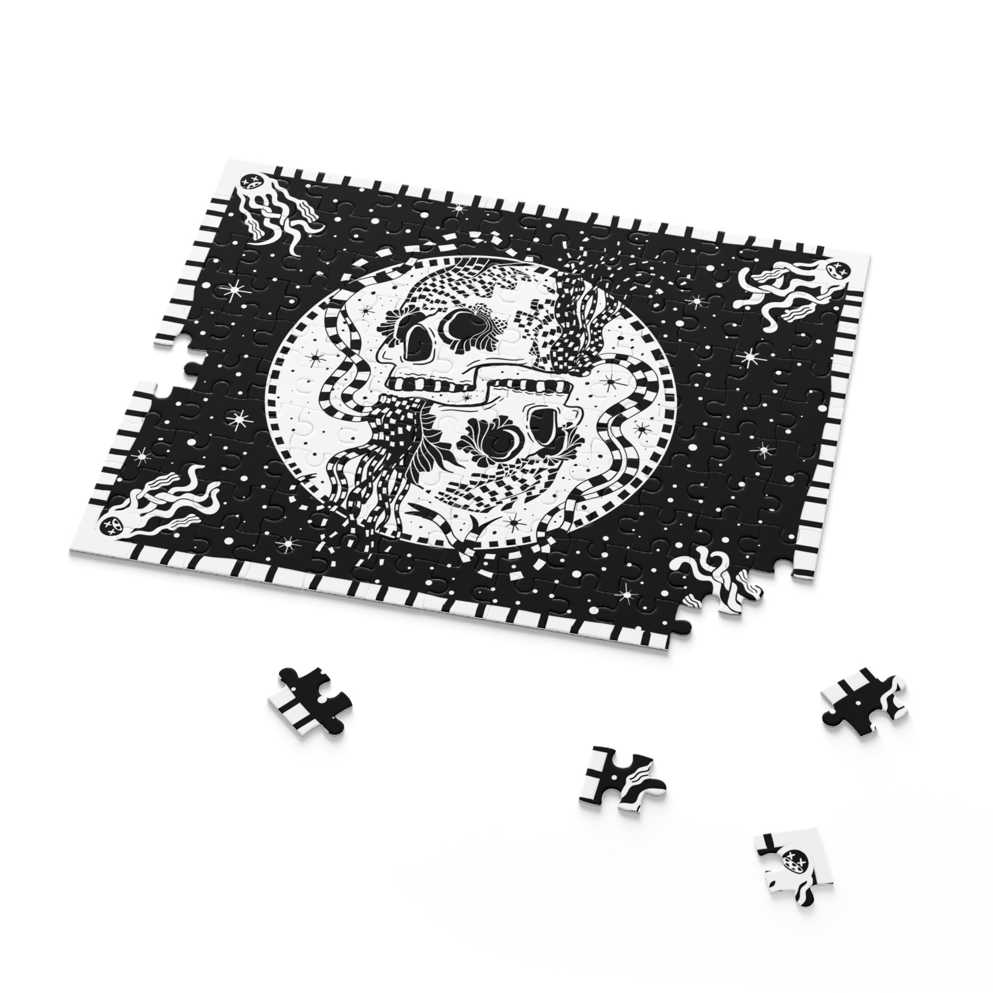 Gemini Skulls Puzzle (BLACK)