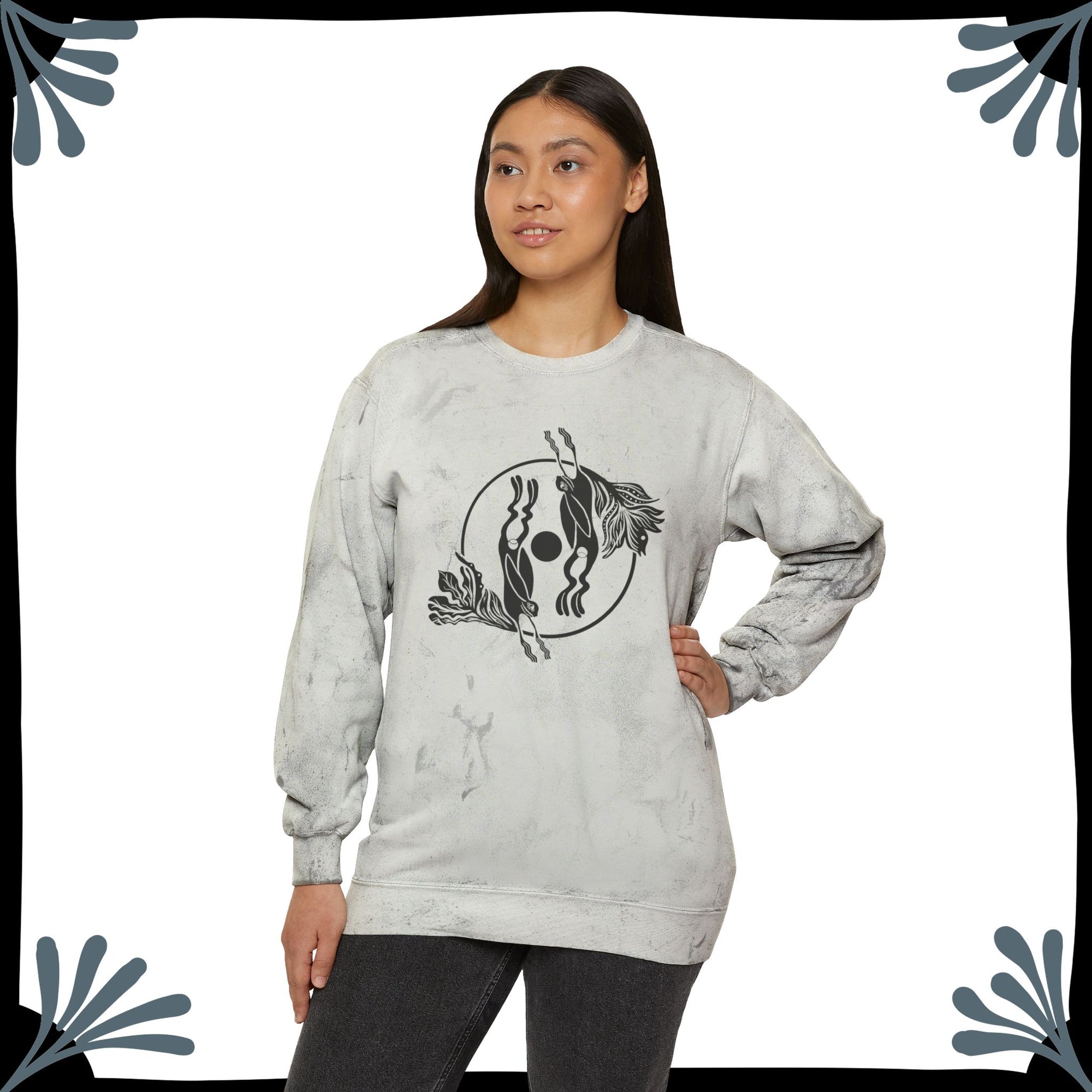 Unisexy Color Blast Crewneck Sweatshirt | RABBITS