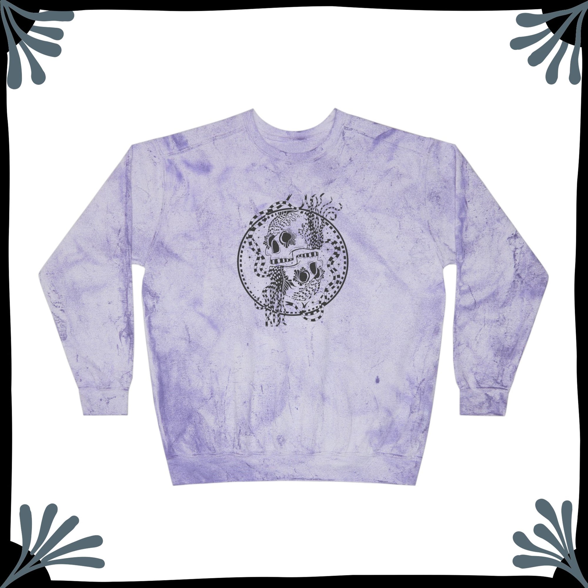 Unisexy Color Blast Crewneck Sweatshirt | TWIN SKULLS