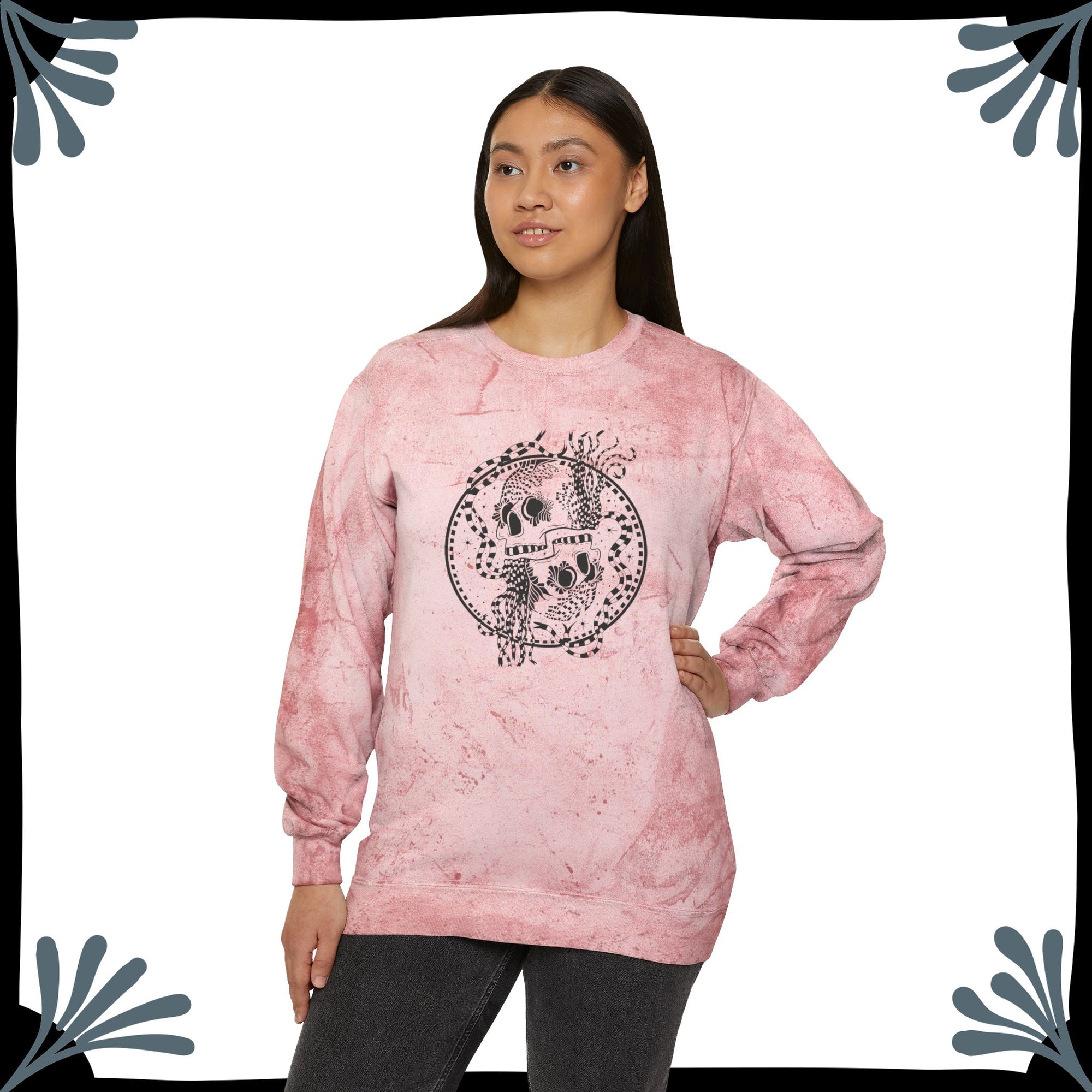 Unisexy Color Blast Crewneck Sweatshirt | TWIN SKULLS