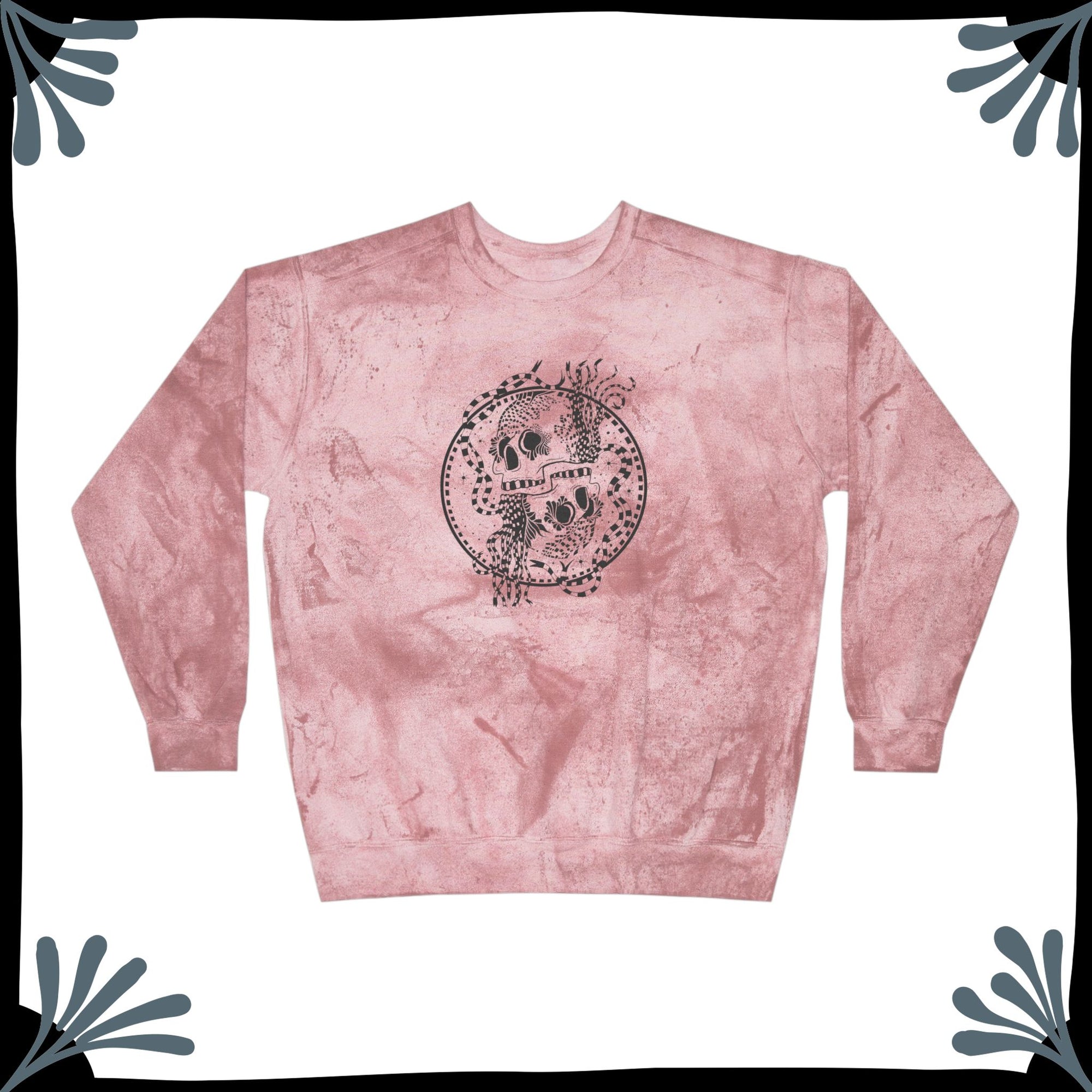 Unisexy Color Blast Crewneck Sweatshirt | TWIN SKULLS