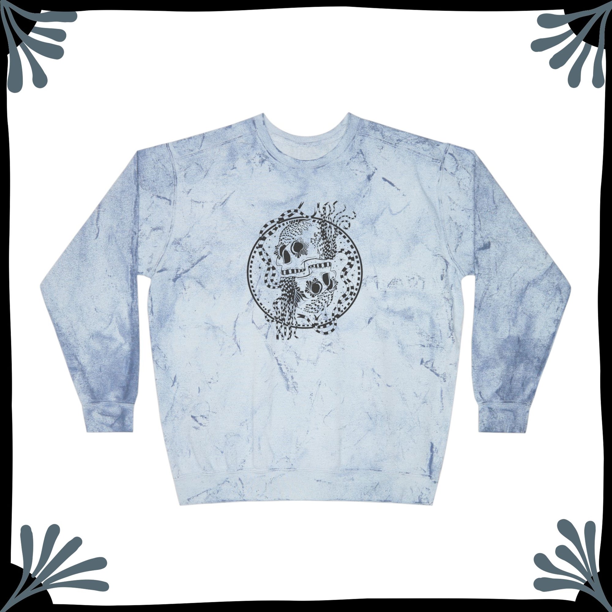 Unisexy Color Blast Crewneck Sweatshirt | TWIN SKULLS