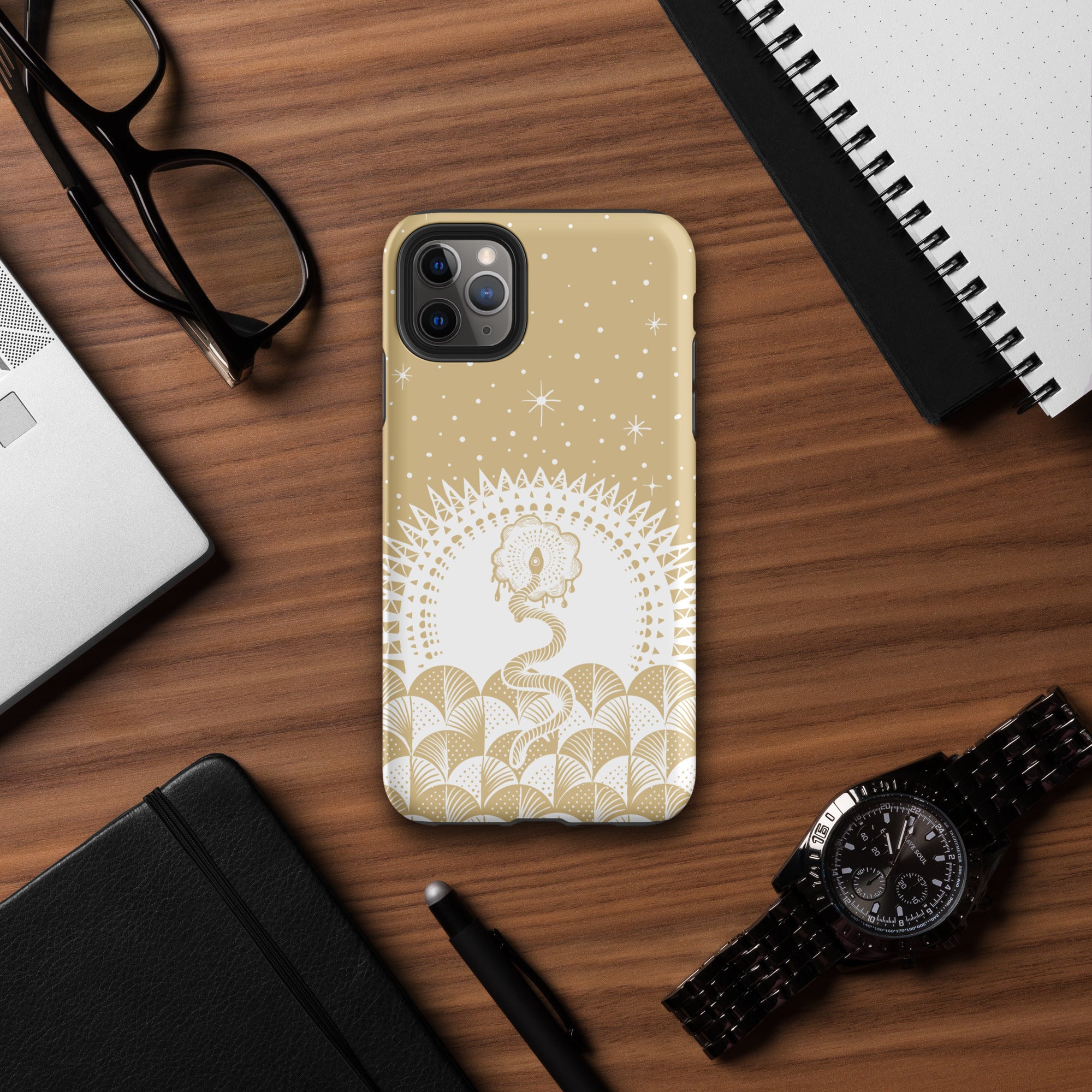 Cosmic Serpent Tough Case for iPhone® (SAND)