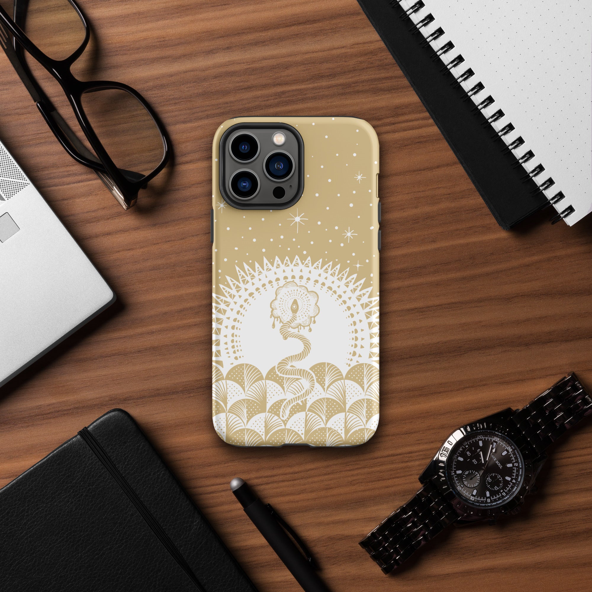 Cosmic Serpent Tough Case for iPhone® (SAND)