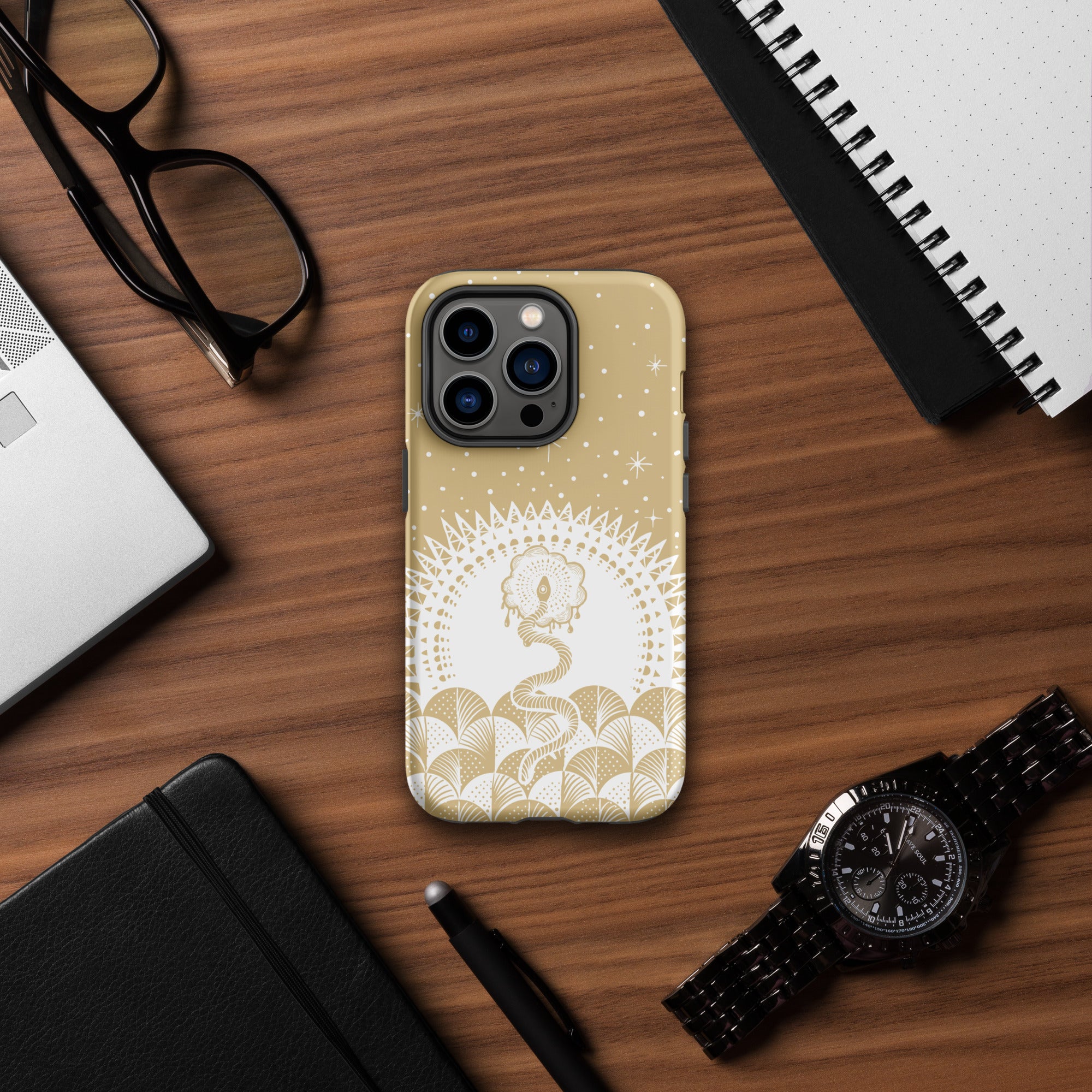 Cosmic Serpent Tough Case for iPhone® (SAND)