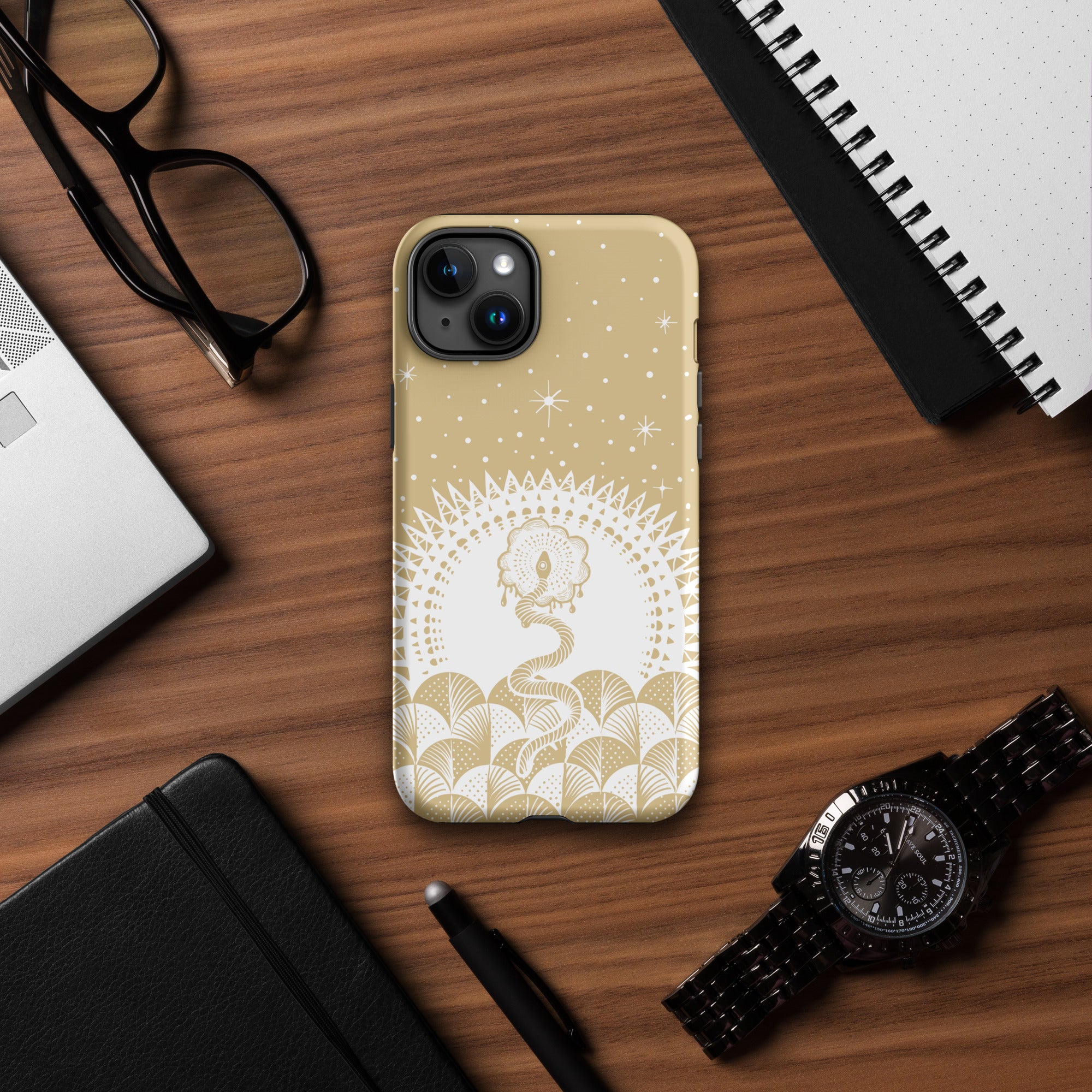 Cosmic Serpent Tough Case for iPhone® (SAND)